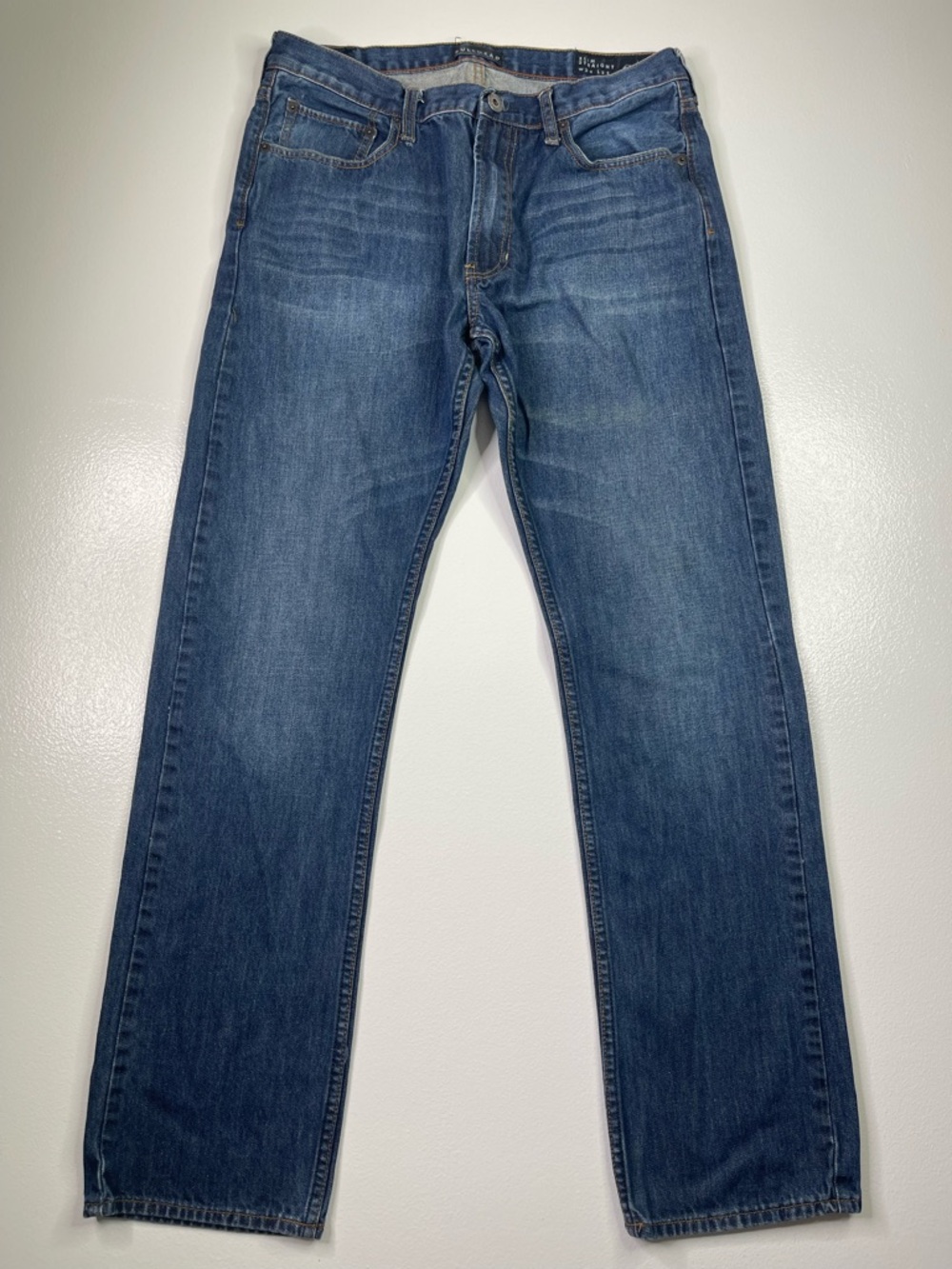 Bullhead Denim Co Slim Straight Medium Wash Blue Jeans Men’s Size 34x34